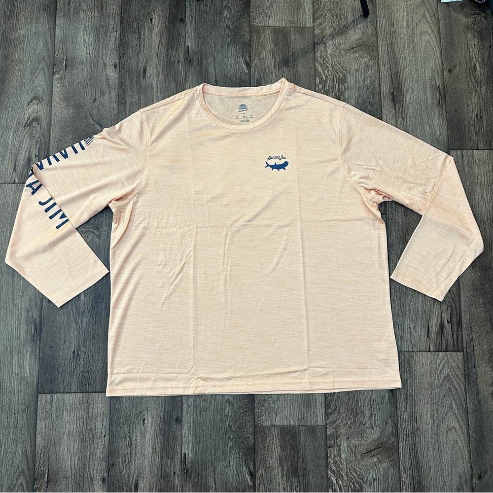 Havana Jim UPF Protection Long Sleeves Shirt Men’s Size XXL Peach Color